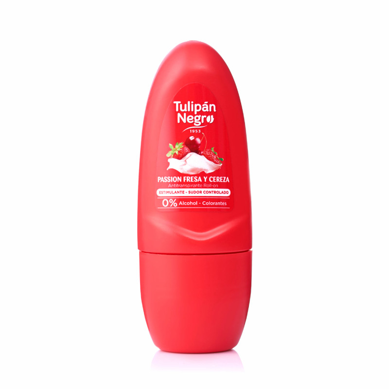 Ponuka - Cena - Predaj  Tulipán Negro Deo Roll On Passion Fresa Y Ceresa 50ml