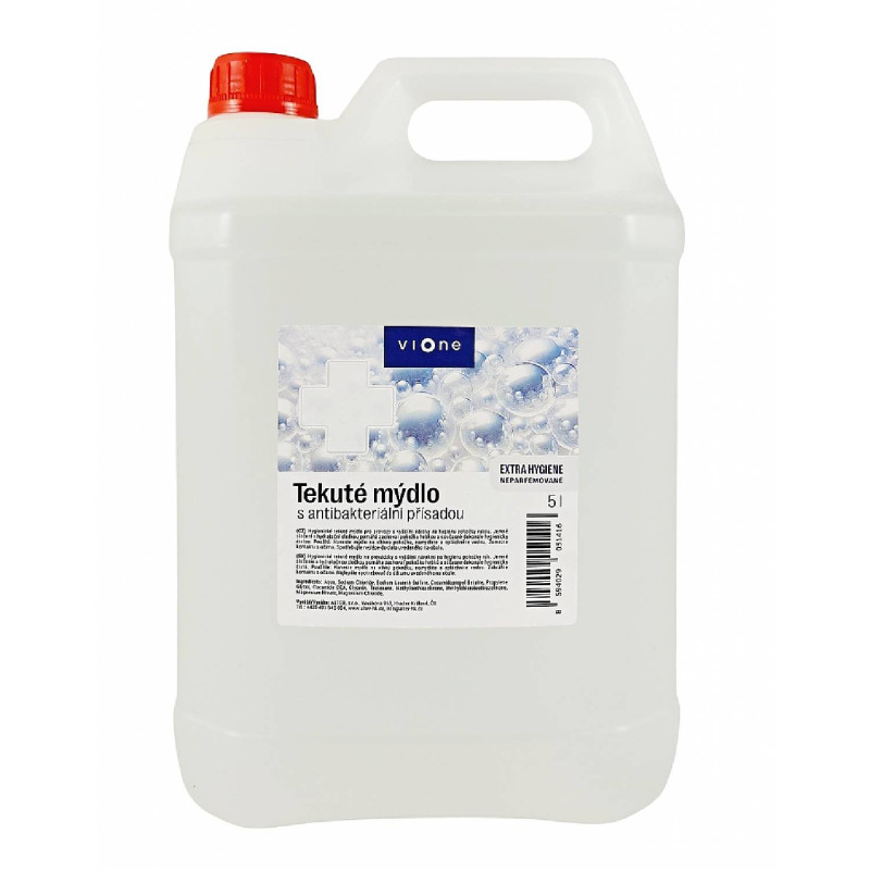 VIONE ANTIBACTERIAL tekuté mydlo neparfumované 5L Ponuka - Cena - Predaj VIONE ANTIBACTERIAL tekuté mydlo neparfumované 5L