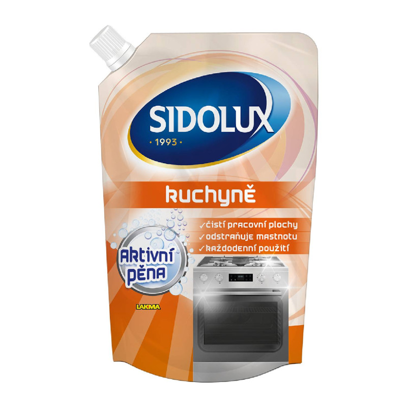 SIDOLUX PROFESSIONAL na kuchyne - aktívna pena - náhradná náplň 500ml Ponuka - Cena - Predaj SIDOLUX PROFESSIONAL na kuchyne - aktívna pena - náhradná náplň 500ml