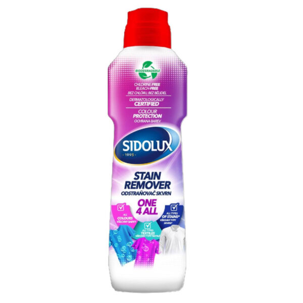 Ponuka - Cena - Predaj SIDOLUX Stain Remover ONE 4 ALL - odstraňovač škvŕn s kefkou 250ml