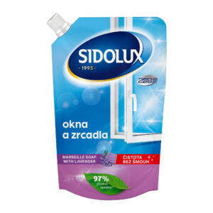 Ponuka - Cena - Predaj SIDOLUX na okná a zrkadlá s NANO technológiou Marseillské mydlo s levanduľou – náhradná náplň 500ml