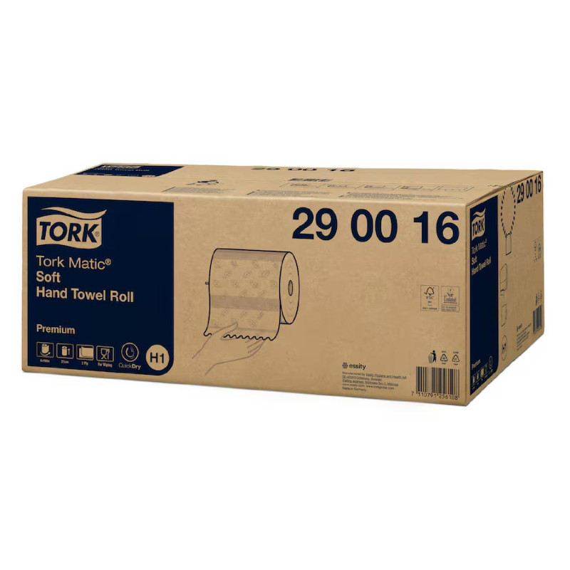 Tork Matic® jemné papierové utierky na ruky Premium H1 2-vr Tork Matic jemné papierové utierky na ruky Premium H1, 6ks
