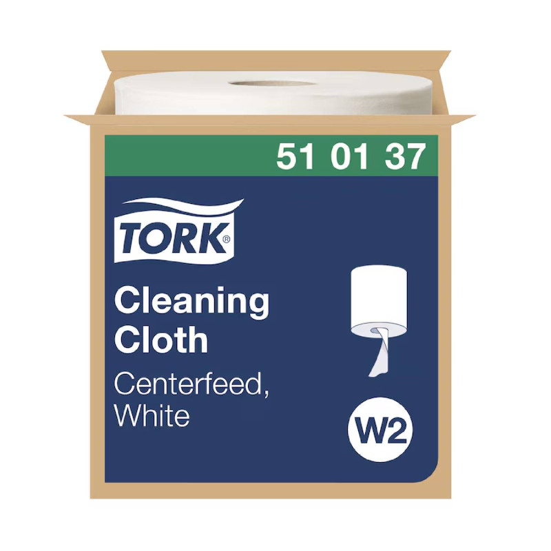Tork čistiace utierky 152m W2 biela - 1ks Tork čistiace utierky W2 152 m biele 400 ks