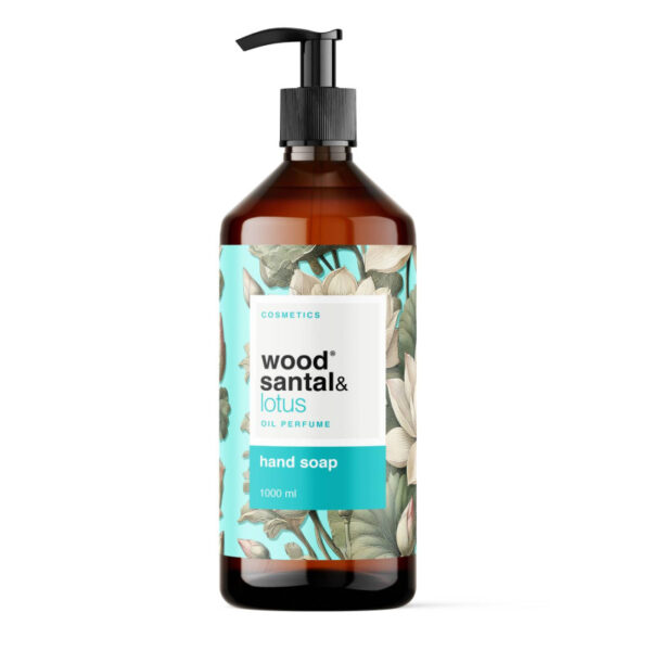 Ponuka - Cena - Predaj Wood Santal & Lotus tekuté mydlo na ruky s dávkovačom 1L