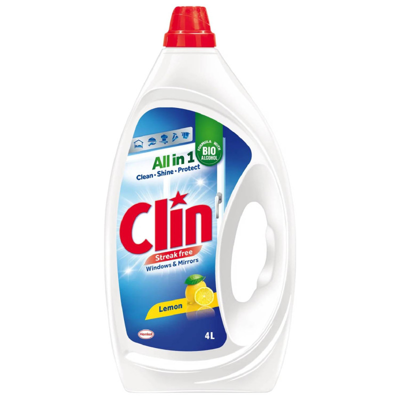 CLIN na okná Lemon 4L CLIN na okná Lemon 4L – čistič na sklo a zrkadlá