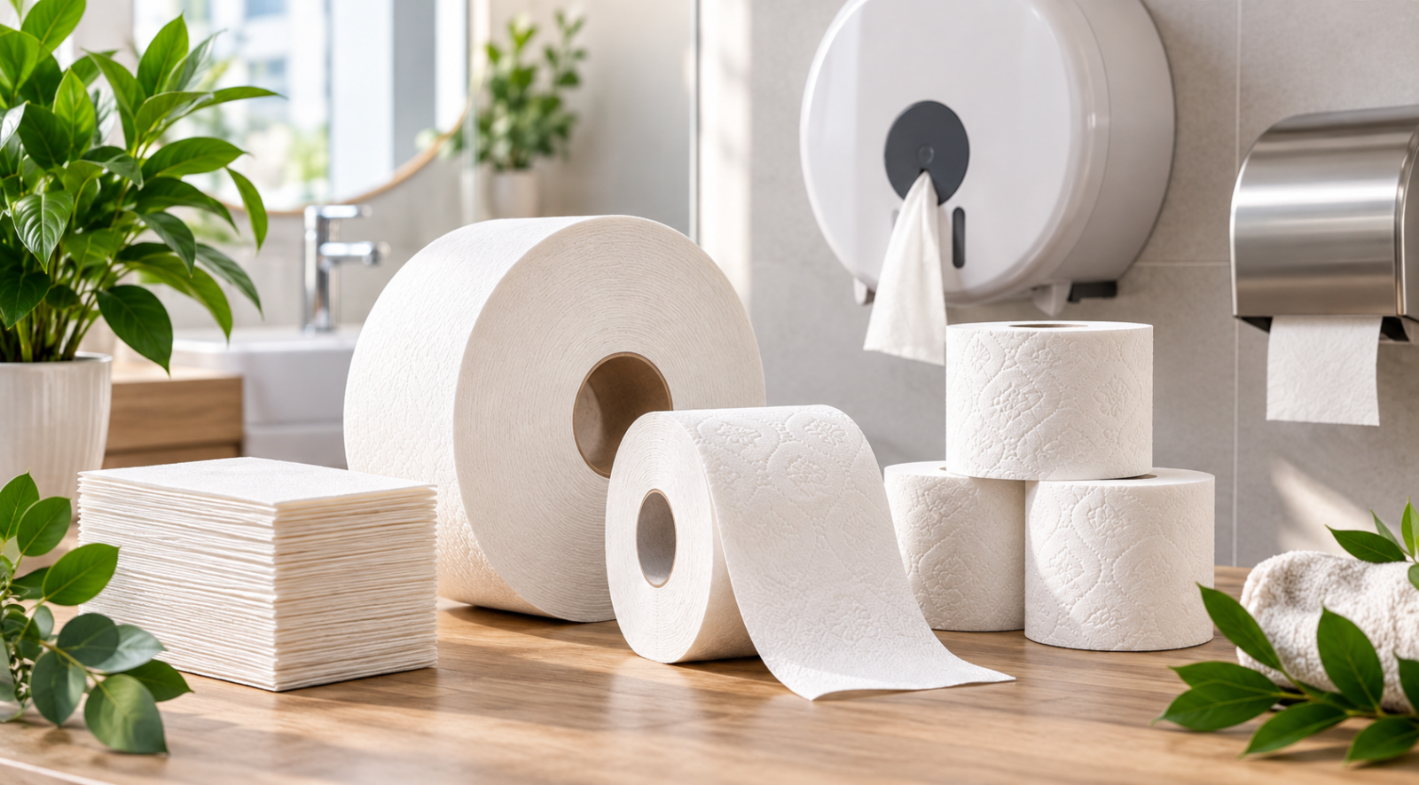 Papierová hygiena pre firmy – toaletný papier, JUMBO kotúče a papierové utierky